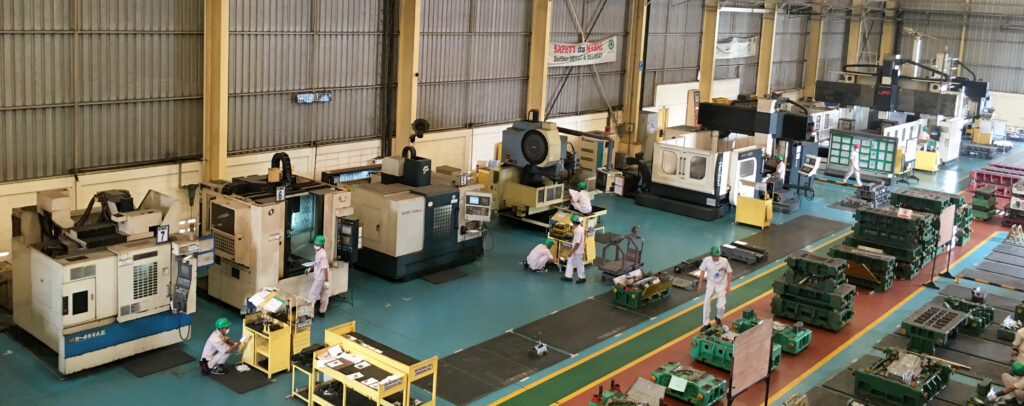 Illustrative CNC machine facility for temporary visual reference