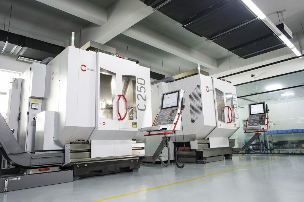 Five-axis CNC machining center supporting precision component production