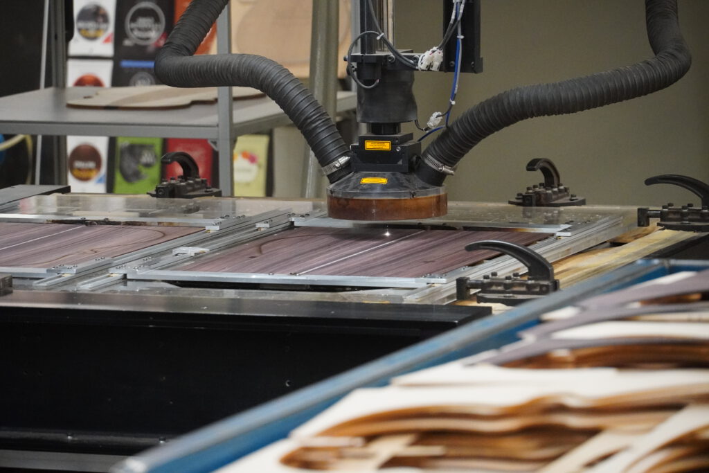 Illustrative production facility for temporary visual reference