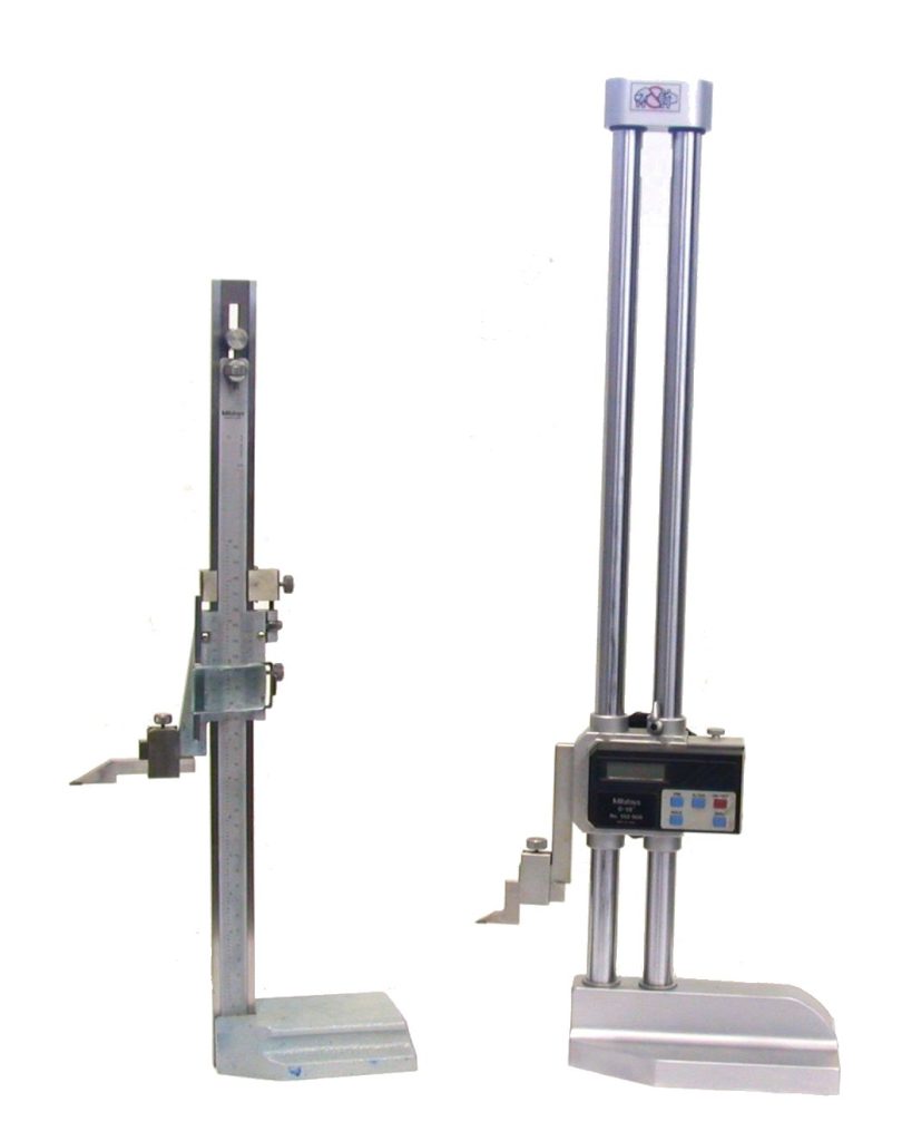 Illustrative height gauge for temporary Quality page preview