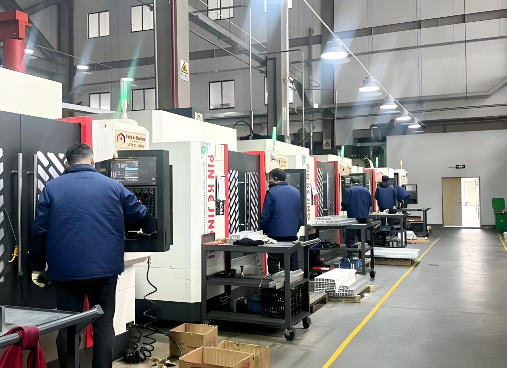 CNC machining center for custom component manufacturing